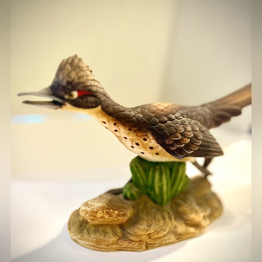 Vintage Vintage Road Runner Ceramic Bird Statuette Andrea by Sadek